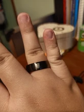 Anillo de acero inoxidable con diseño de alas de la libertad para hombre y mujer, sortija de 8mm, color negro, plateado, para Fans de Anime