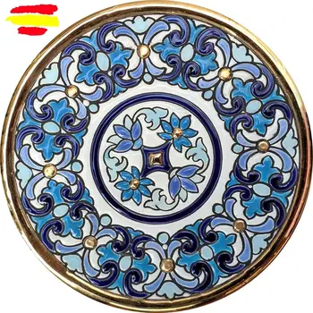 Ceramics plate from 17cm/6,7 inch diameter-ceramics glazed up handmade-done in España-oro 24k - ARTECER-MIJASCERAMIC-
Ceramics plate from 17cm/6,7 inch diameter-ceramics glazed up handmade-done in España-oro 24k - ARTECER-MIJASCERAMIC-