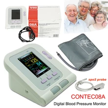 CONTEC08A Color LCD Display Digital Blood Pressure Monitor NIBP Software Sphygmomanometer With Adult Cuff And SpO2 Probe
CONTEC08A Color LCD Display Digital Blood Pressure Monitor NIBP Software Sphygmomanometer With Adult Cuff And SpO2 Probe