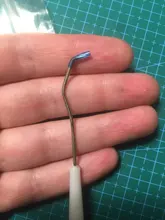 Gancho de limpieza para limpieza, herramientas de doble cabezal, tubo de prueba de acero inoxidable, suministros para insectos