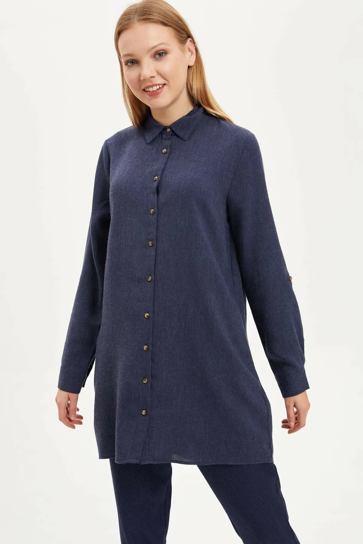 DeFacto Women Fashion Lapel Shirt For Women's Casual Pure Color Loose Long Top Shirts Lady Comfort Tops Autumn-J2856AZ19AU
DeFacto Women Fashion Lapel Shirt For Women's Casual Pure Color Loose Long Top Shirts Lady Comfort Tops Autumn-J2856AZ19AU