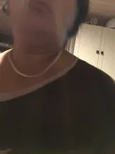 DOTEFFIL de Plata de Ley 925/16/18/20/22/24 pulgadas 6mm cadena serpiente plana Collar para las mujeres de la moda de fiesta de boda de joyería de encanto