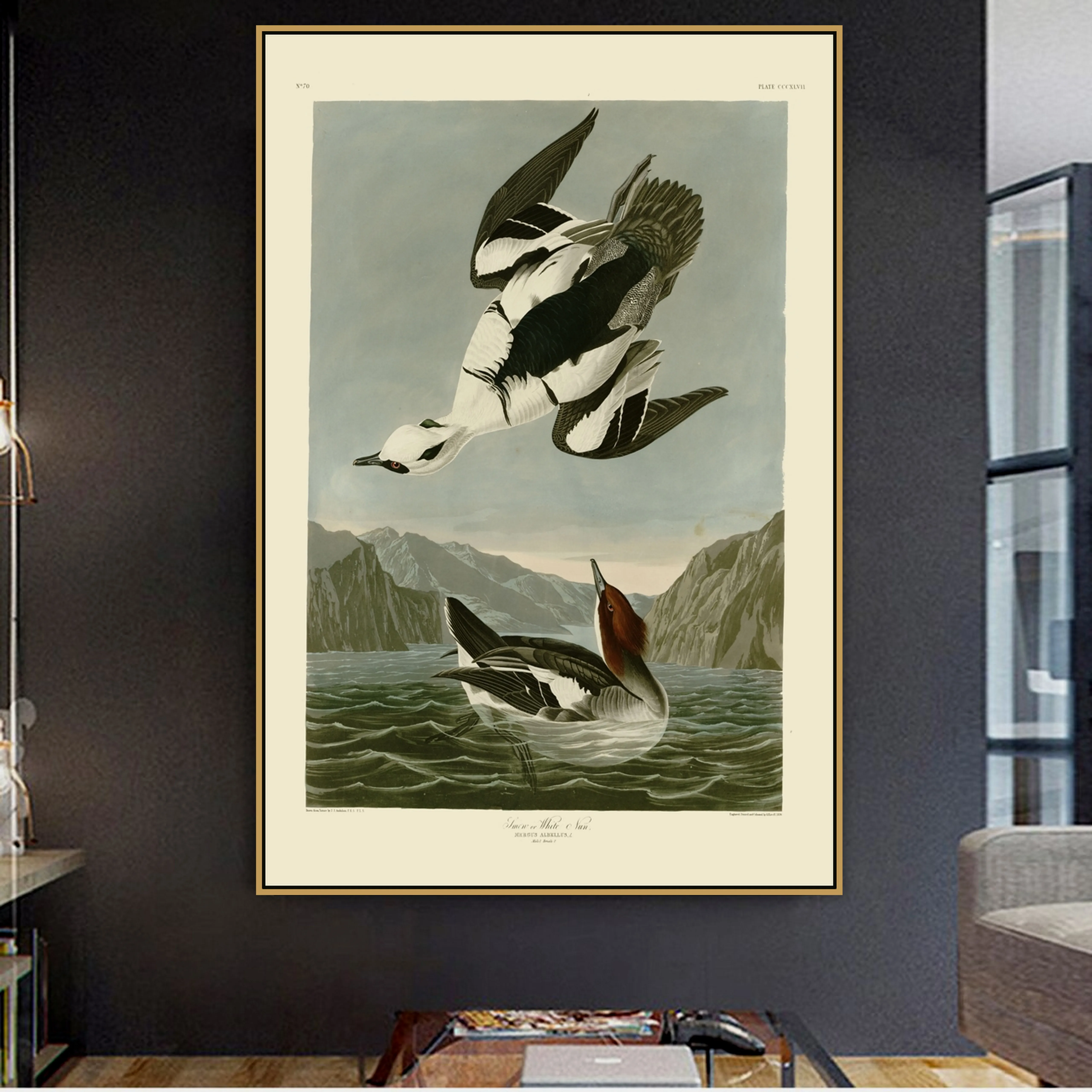 John J. Audubon Old Famous Master Artist White Merganser Smew Canvas Painting Poster Print for Home Wall Decor POP Wall Art
John J. Audubon Old Famous Master Artist White Merganser Smew Canvas Painting Poster Print for Home Wall Decor POP Wall Art