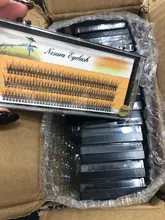 Extensiones de pestañas individuales, pestañas de cola de pez, mundo injerto, 8mm/10mm/12mm