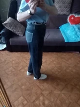 Pantalones vaqueros de estilo Boyfriend para mujer, pantalón de retazos suelto de cintura alta con bolsillos, vaqueros de camal ancho rasgados rectos