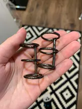 Anillo de bisagra para encuadernación, libro de hojas sueltas, chapado en Metal, escritorio de níquel, calendario, círculo, 3 anillos para Álbum de llaves de tarjeta