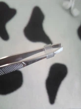 1 Uds cejas pinzas para vello profesional eliminación de vello de cejas pinzas de punta plana de herramienta de acero inoxidable conveniente pequeño No óxido
