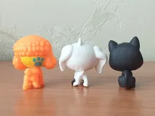 Comprar 5 obtener 2 regalos 3 cm suelto vieja tienda de mascotas de juguete gato cachorro figura Mini figuras de juguete clásico mascota pequeña Juguetes