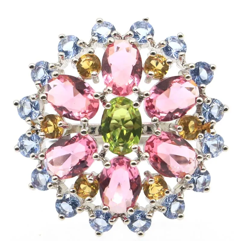 22x22mm Multi Color Created Peridot Citrine Pink Morganite Gift For Ladies Wedding Silver Rings
22x22mm Multi Color Created Peridot Citrine Pink Morganite Gift For Ladies Wedding Silver Rings