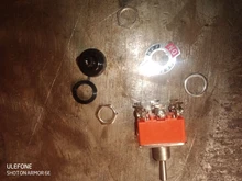 Miniature Switch-Cap Toggle-Switches Waterproof 15A/250V E-TEN1322 1PCS Orange On-Off-On