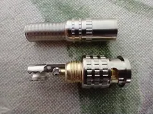 Conector BNC para sistema de vigilancia de cámara CCTV, sin soldadura, muelle de giro, Coaxial RG59, 10 Uds.