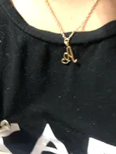 NPKDS-collar con letra de 26 letras, cadena con letras, colgante de joyería minimalista de oro