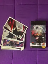 Cartas de Anime de Tokyo Ghoul para niños, tarjeta de mensaje de felicitación, juguetes de regalo de Navidad, 30 Uds.