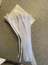 10 Uds 3 #10 cm/15cm/18cm/20cm/25cm/30cm/35cm/40cm/50cm/55cm/60cm cremalleras de Nylon de bobina cierre a la medida crafters (20 colores)