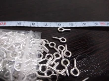 Accesorios de joyería para hacer joyas, mini alfileres con ojales pequeños, 200 unidades, ganchos con ojal, ojales, tornillo roscado, cierres dorados, DIY