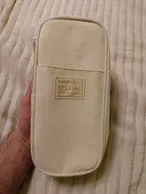 Angoo-Estuche clásico de bolsillo para bolígrafos, bolsa de almacenamiento de papelería plegable, organizador para viaje de cosméticos, para estudiantes, A6449