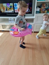 Anillos de piscina para bebé, asiento flotador inflable bonito, Círculo de natación con doble Mango para bebé, piscina tina de baño