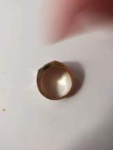 Huitan-Anillo de lujo con letra de Color oro K para hombre, diseño de trofeo, Circonia cúbica brillante, boda, marido, fiesta, regalo de cumpleaños, joyería