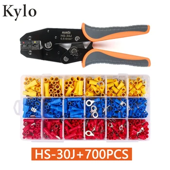 IWISS HS-30J Terminals Crimper Tool 700PCS of Insulated Butt Bullet Spade Fork Ring Crimp Terminals Connectors
IWISS HS-30J Terminals Crimper Tool 700PCS of Insulated Butt Bullet Spade Fork Ring Crimp Terminals Connectors