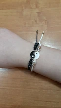 1 par pulsera Retro chino Tai Chi chismes desterrar mala suerte mano cuerda tejida BFF mejor amigo joyería de amistad