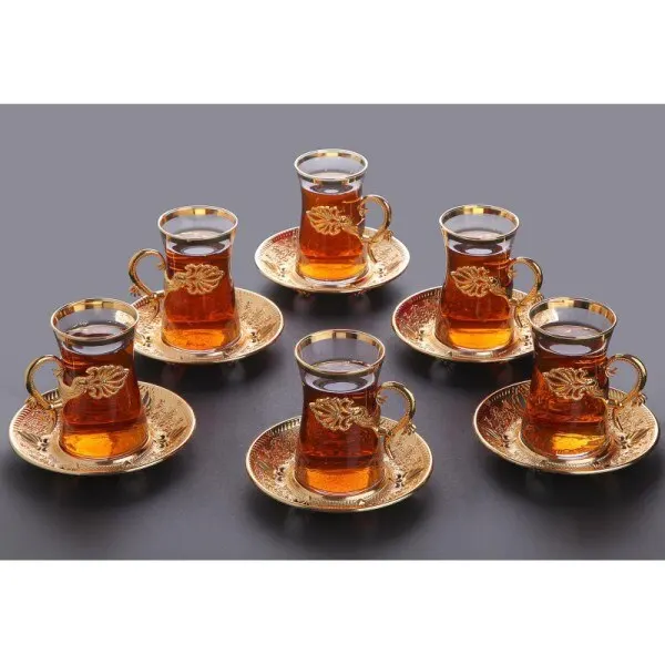 WONDERFUL AMAZİNG SAFA TURKISH TEA CUPS AND SAUCERS SET SILVER AND GOLD COLOR FLOWER DESIGN Tea Set.
WONDERFUL AMAZİNG SAFA TURKISH TEA CUPS AND SAUCERS SET SILVER AND GOLD COLOR FLOWER DESIGN Tea Set.