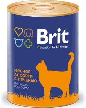 Brit Premium консервы для кошек (кусочки), Мясное ассорти с потрошками, Cat food, for cats, 6*340 г
Brit Premium консервы для кошек (кусочки), Мясное ассорти с потрошками, Cat food, for cats, 6*340 г