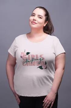 Angemiel Wear Girls Can Do Anything White Women Cotton Large Size T-Shirt
Angemiel Wear Girls Can Do Anything White Women Cotton Large Size T-Shirt