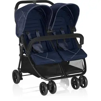 Pram BREVI INDUE's double seat sideways to Side with bag and rain cover for the Jeans Marl
Pram BREVI INDUE's double seat sideways to Side with bag and rain cover for the Jeans Marl