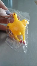 Novedad Gag juguetes antiestrés Squishy pollo poniendo huevo de alivio de estrés práctica broma divertida aplasta Gadgets apretar regalos