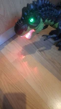 Dinosaurio tiranosaurio grande de 47cm para niños, modelo de Robot de dibujos animados, sonido eléctrico, juguete educativo para caminar
