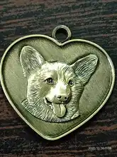 Placa de identificación con grabado gratis para perros y gatos, placa con nombre personalizada, antipérdida, con forma de corazón, colgante para Collar