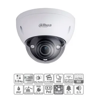 Ip camera Dome H265 3M DN SMART Ultra WDR 140dB Starlight 3D-NR IR50m 2.8-12mm IK10 IP66 PoE AUDIO Dahua 
Ip camera Dome H265 3M DN SMART Ultra WDR 140dB Starlight 3D-NR IR50m 2.8-12mm IK10 IP66 PoE AUDIO Dahua
