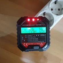 GVDA-probador de toma de corriente, Detector de voltaje, buscador de interruptor de circuito eléctrico, línea cero, enchufe de EE. UU., UE, Reino Unido, retención de polaridad de fase