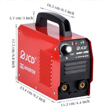 JCD DC Inverter ARC Welder LCD Digital Adjustable welder 220V 160Amp IGBT MMA Welding Machine for Home DIY Beginners welder
JCD DC Inverter ARC Welder LCD Digital Adjustable welder 220V 160Amp IGBT MMA Welding Machine for Home DIY Beginners welder