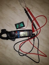 Voltímetro Digital LED CA 30-500V, 0,56 , medidor de voltaje, herramienta de instrumentos de voltios, 2 cables, pantalla roja, verde, azul, 110V, 220V, bricolaje, 0,56 pulgadas