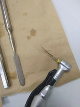 Limas dentales doradas y flexibles, endodoncia dorada de 25mm, instrumento de niquelado
