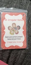 24 grupo 48 palabras verbos irregulares en inglés tarjetas Flash de la escuela primaria juguetes educativos para edades tempranas tarjetas de aprendizaje juego para los niños
