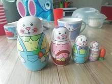 Juego de 10 muñecos Matryoshka rusos, patrón de pingüino hecho a mano, muñecos de anidación de tilo, Matryoshka, juguetes para decoración del hogar, divertidos juguetes