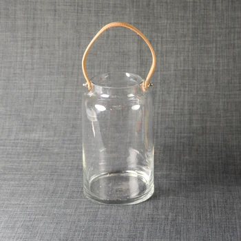 Lantern Holder large clear crystal with handle leather 15X25
Lantern Holder large clear crystal with handle leather 15X25