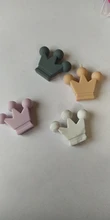 Baby Pacifier-Chain Teething-Toys Crown Silicone Pendant-Accessories Food-Grade 10pcs