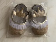 Zapatos de corona de encaje de princesa para recién nacido, calzado con lentejuelas de algodón, suela suave, para primeros pasos, 2019