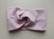 Diadema elástica de algodón suave para bebé, bandanas de Color sólido, cintas del pelo para bebés y niñas, accesorios para el cabello