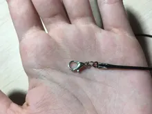 20 unids/lote Real hecho a mano de cuero ajustable trenzado collares de cuerda y amuletos colgantes resultados langosta cierre cuerda cordón 2 mm