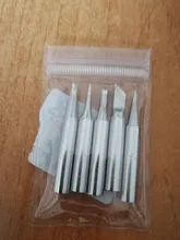 Puntas de pistola para soldar cobre puro, puntas de soldadura sin plomo, reemplazo para Estación de reparación de soldadura y kit de pistola para soldar, 5 uds.