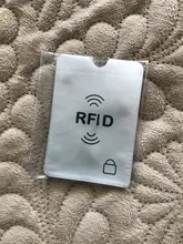 Funda de aluminio con bloqueo NFC para tarjetas de Anti RFID, funda con tarjetero, protección antirrobo para billetera plateada
