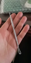 Comedone-utensilio para quitar espinillas y granos, agujas de acero inoxidable para quitar espinillas y granos, cuidado de la piel facial, limpiador de poros, color plateado, 1 Uds.