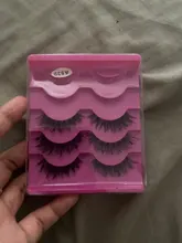 Pestañas postizas largas y naturales para mujer, extensión de pestañas postizas gruesas hechas a mano, accesorios de maquillaje de belleza, 5 pares