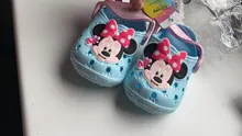 Zapatos con agujeros para bebés, sandalias antideslizantes suaves para niños de 1 a 3 años, con dibujos animados, para la playa, novedad de verano 2019