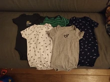 Monos de bebé 100% algodón, ropa de manga corta, mono con estampado de dibujos animados, 5 uds.