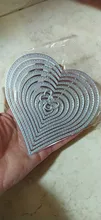 Troqueles de corte de metal con corazones, plantilla de bricolaje, álbum de recortes, grabado, álbum de tarjetas de papel, corte artesanal, 10 Uds.